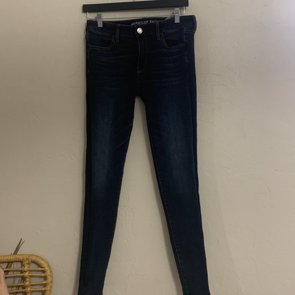 Denim blue american eagle jeans.